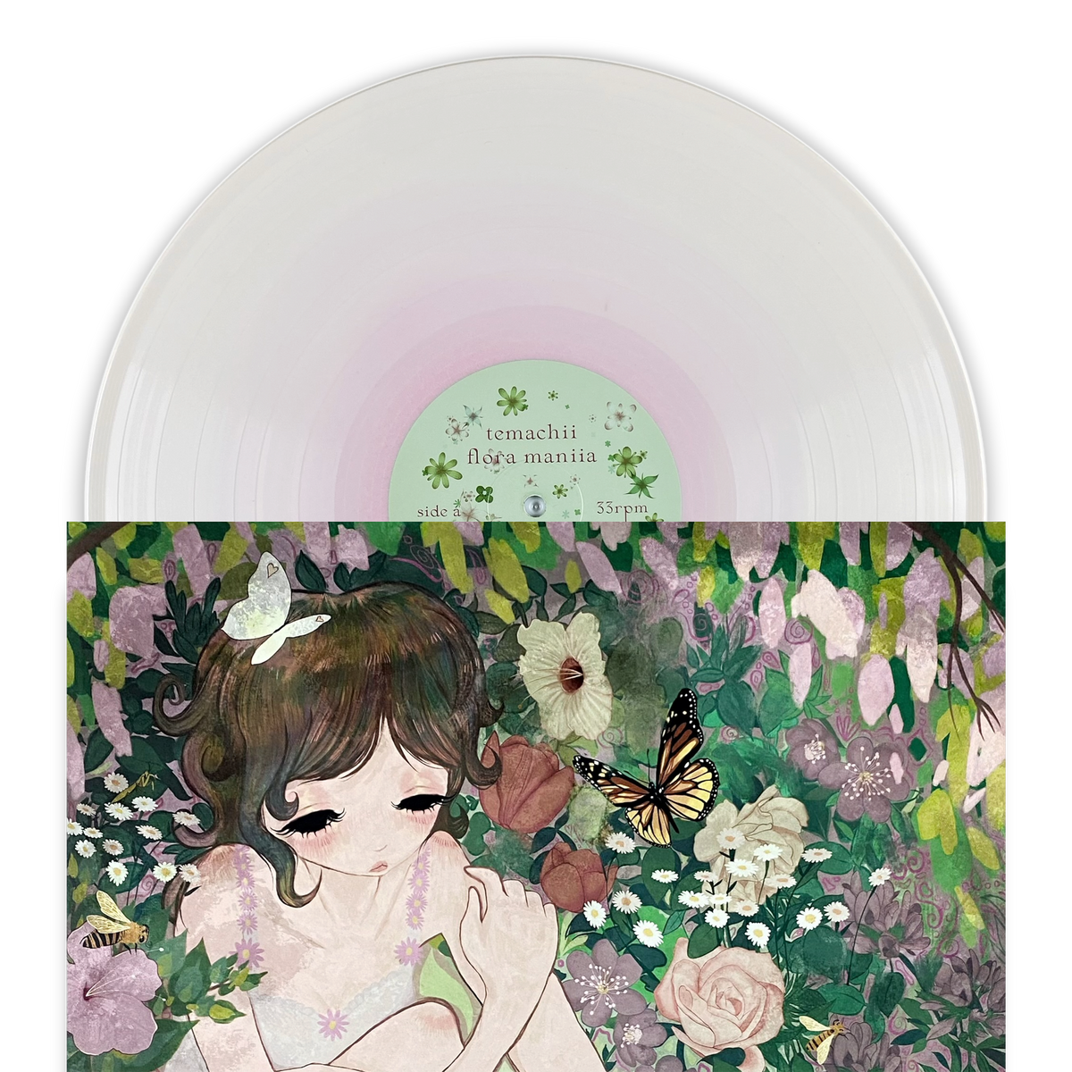 flora maniia viinyl (Pink in Bone)