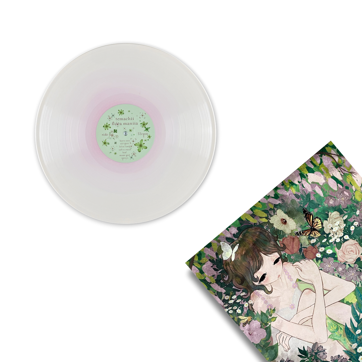 flora maniia viinyl (Pink in Bone)